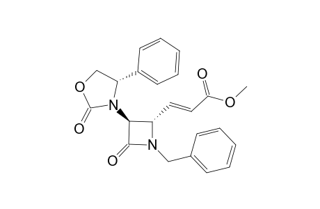 (E)-3-[(2S,3S)-1-benzyl-4-keto-3-[(4S)-2-keto-4-phenyl-oxazolidin-3-yl]azetidin-2-yl]acrylic acid methyl ester