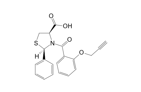 (2R,4R)-2-Phenyl-3-[2-(pro-2-ynyloxybenzoyl)thiazolidene-4-carboxyloic acid