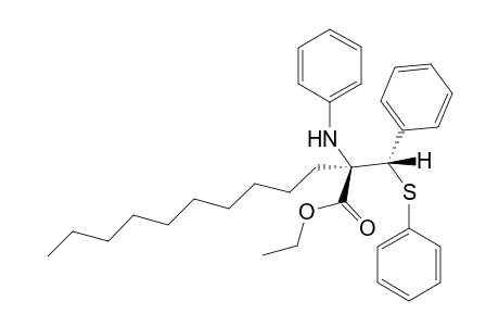 (R)-2-Phenylamino-2-((S)-phenyl-phenylsulfanyl-methyl)-dodecanoic acid ethyl ester