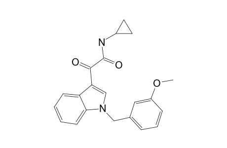 N-Cyclopropyl-2-{1-[(3-methoxyphenyl)methyl]indol-3-yl}-2-oxoacetamide