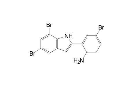 4-Bromo-2-(5,7-dibromo-1H-indole-2-yl)aniline