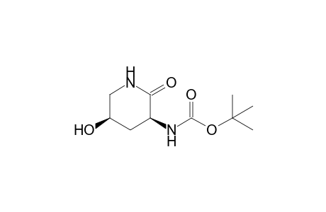 (3S,5R)-3-(tert-Butoxycarbonylamino)-5-hydroxy-2-piperidone