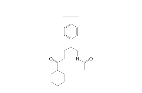 N-[2-(4-TERT.-BUTYLPHENYL)-5-CYCLOHEXYL-5-OXOPENTYL]-ACETAMIDE
