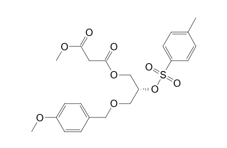 Propanedioic acid, 3-[(4-methoxyphenyl)methoxy]-2-[[(4-methylphenyl)sulfonyl]oxy]propyl methyl ester, (R)-