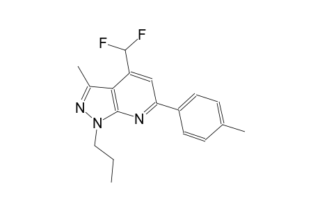 1H-pyrazolo[3,4-b]pyridine, 4-(difluoromethyl)-3-methyl-6-(4-methylphenyl)-1-propyl-