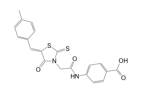 benzoic acid, 4-[[[(5Z)-5-[(4-methylphenyl)methylene]-4-oxo-2-thioxothiazolidinyl]acetyl]amino]-
