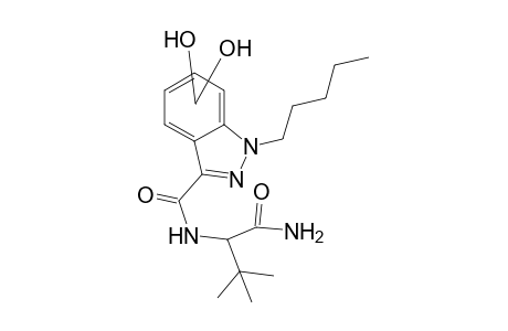 ADB-PINACA-M (di-HO-) isomer 2 MS2