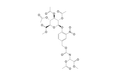 2-ACETOXY-N-[4-O-[METHYL-(2,3,4-TRI-O-ACETYL-BETA-D-GLUCOPYRANOSYL)-URONATE]-3-NITROBENZYLOXYCARBONYL]-GLYCINE-METHYLESTER