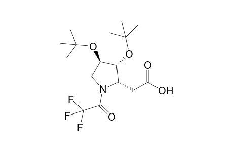 2-[(2S,3R,4R)-3,4-bis[(2-methylpropan-2-yl)oxy]-1-(2,2,2-trifluoro-1-oxoethyl)-2-pyrrolidinyl]acetic acid
