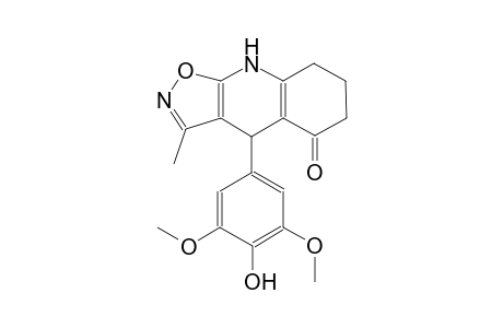 isoxazolo[5,4-b]quinolin-5(6H)-one, 4,7,8,9-tetrahydro-4-(4-hydroxy-3,5-dimethoxyphenyl)-3-methyl-