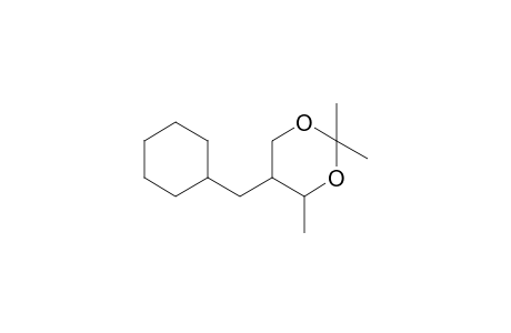 5-(cyclohexylmethyl)-2,2,4-trimethyl-1,3-dioxan (83:17 cis/trans mixture)