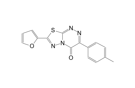 4H-[1,3,4]thiadiazolo[2,3-c][1,2,4]triazin-4-one, 7-(2-furanyl)-3-(4-methylphenyl)-