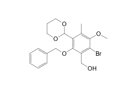 [2-(Benzyloxy)-6-bromo-3-(1',3'-dioxan-2'-yl)-5-methoxy-4-methylphenyl]-methanol