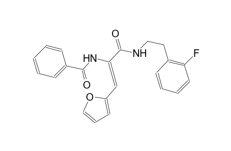 N-[(Z)-1-({[2-(2-fluorophenyl)ethyl]amino}carbonyl)-2-(2-furyl)ethenyl]benzamide