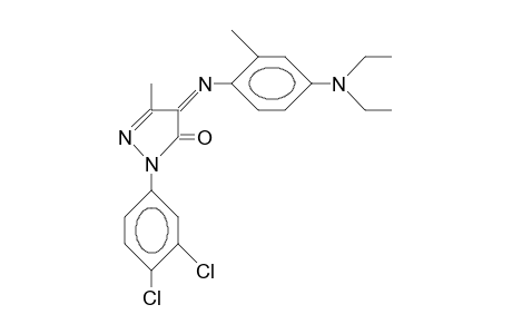1-(3,4-Dichloro-phenyl)-4-(4-N,N-diethylamino-2-tolylimino)-3-methyl-2-pyrazolin-5-one