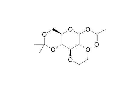 1-O-acetyl-2,3-O-ethylene-4,6-O-isopropylidene-D-glucopyranose