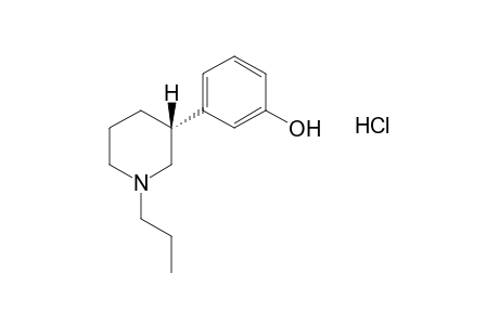 (+) (R)-m-(1-propyl-3-piperidyl)phenol, hydrochloride