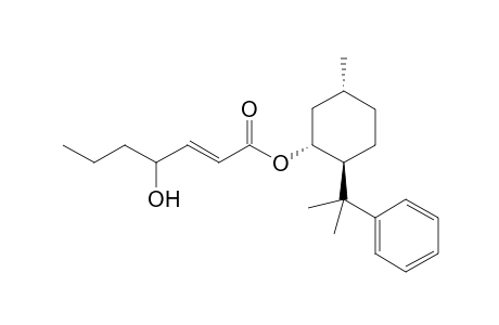 E-(1R,2S,5R)-8-Phenylmenthyl 4-Hydroxyhept-2-enoate