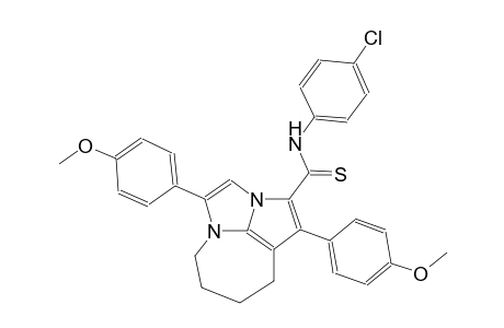 N-(4-chlorophenyl)-1,4-bis(4-methoxyphenyl)-5,6,7,8-tetrahydro-2a,4a-diazacyclopenta[cd]azulene-2-carbothioamide