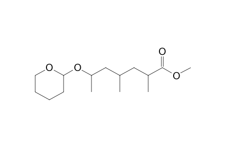 Methyl 6-(tetrahydropyran-2-yloxy)-2,4-dimethylheptanoate