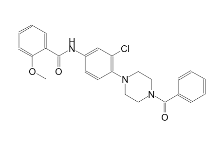 N-[4-(4-benzoyl-1-piperazinyl)-3-chlorophenyl]-2-methoxybenzamide