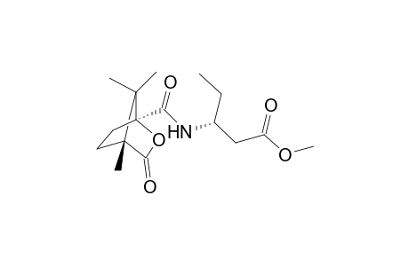 Methyl (3R)-{[(1S,4R)-4,7,7-trimethyl-3-oxo-2-oxabicyclo[2.2.1]hept-1-yl]carbonylamino]pentanoate