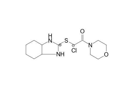 2-{[2-(morpholin-4-yl)-2-oxoethyl]sulfanyl}-octahydro-1H-inden-2-ylium chloride