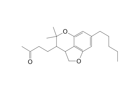 2-Butanone, 4-(2,2a,3,4-tetrahydro-4,4-dimethyl-7-pentylfuro[4,3,2-de][1]benzopyr an-3-yl)-