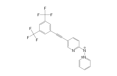 N-[5-(3,5-Bistrifluoromethylphenylethynyl)pyridin-2-yl]pyridinium aminide