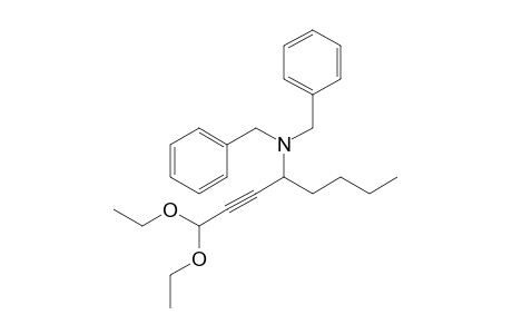 N,N-Dibenzyl-1,1-diethoxy-2-octyn-4-amine