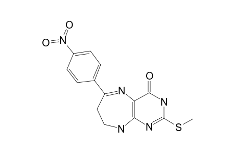 4-(4-NITROPHENYL)-8-METHYLTHIO-2,3,6,7-TETRAHYDRO-1H-PYRIMIDO-[4,5-B]-[1,4]-DIAZEPIN-6-ONE