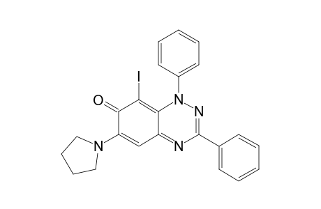 8-Iodo-1,3-diphenyl-6-(pyrrolidin-1-yl)benzo[e][1,2,4]triazin-7(1H)-one