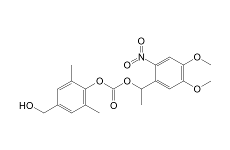 4-(4',5'-Dimethoxy-.alpha.'-methyl-2'-nitrobenzyloxycarbonyloxy)-3,5-dimethylbenzyl alcohol