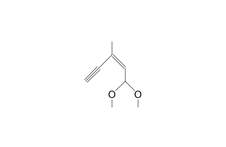 (Z)-5,5-dimethoxy-3-methyl-pent-3-en-1-yne