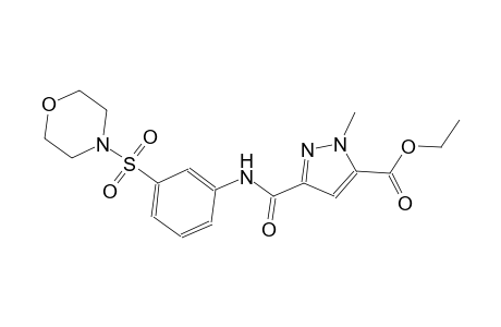 ethyl 1-methyl-3-{[3-(4-morpholinylsulfonyl)anilino]carbonyl}-1H-pyrazole-5-carboxylate
