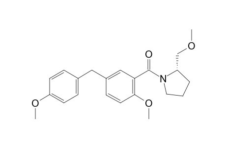 (S)-(2-methoxy-5-(4-methoxybenzyl)phenyl)(2-(methoxymethyl)pyrrolidin-1-yl)methanone