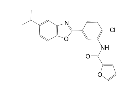 N-[2-chloro-5-(5-isopropyl-1,3-benzoxazol-2-yl)phenyl]-2-furamide
