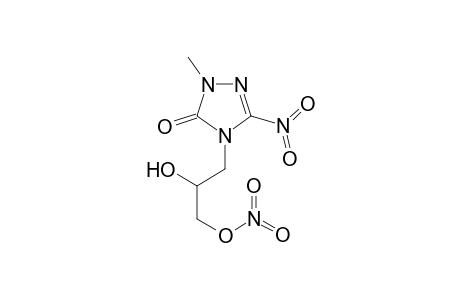 2-Hydroxy-3-(1-methyl-3-nitro-5-oxo-1,5-dihydro-4H-1,2,4-triazol-4-yl)propyl nitrate