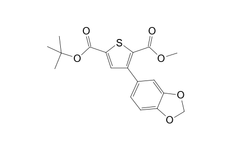 2-Methyl 5-(t-Butyl) 3-(benzo[1,3]dioxol-5'-yl)thiophene-2,5-dicarboxylate