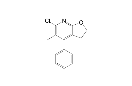6-Chloro-2,3-dihydro-5-methyl-4-phenylfuro[2,3-b]pyridine