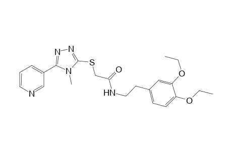 N-[2-(3,4-diethoxyphenyl)ethyl]-2-{[4-methyl-5-(pyridin-3-yl)-4H-1,2,4-triazol-3-yl]sulfanyl}acetamide