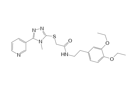 N-[2-(3,4-diethoxyphenyl)ethyl]-2-{[4-methyl-5-(pyridin-3-yl)-4H-1,2,4-triazol-3-yl]sulfanyl}acetamide