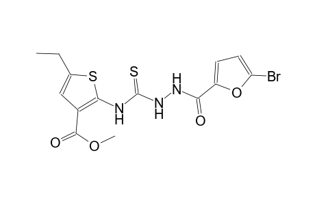 methyl 2-({[2-(5-bromo-2-furoyl)hydrazino]carbothioyl}amino)-5-ethyl-3-thiophenecarboxylate