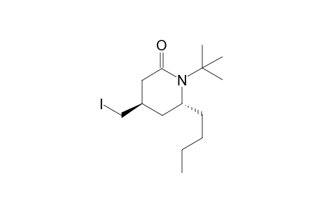 (4R*,6R*)-1-tert-Butyl-6-butyl-4-(iodomethyl)piperidin-2-one