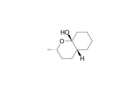 8aH-1-Benzopyran-8a-ol, octahydro-2-methyl-, (2.alpha.,4a.beta.,8a.beta.)-