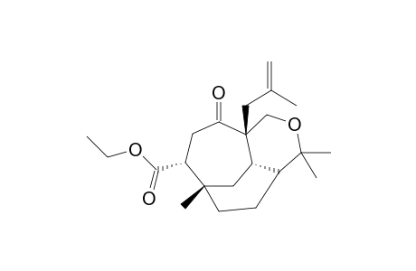 ethyl (1S,8S,11R,13S)-1,5,5-trimethyl-8-(2-methylprop-2-en-1-yl)-9-oxo-6-oxatricyclo[6.3.2.0(4,13)]tridecane-11-carboxylate