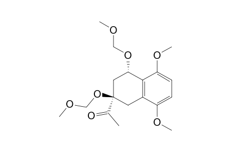 Ethanone, 1-[1,2,3,4-tetrahydro-5,8-dimethoxy-2,4-bis(methoxymethoxy)-2-naphthalenyl]-, cis-(.+-.)-