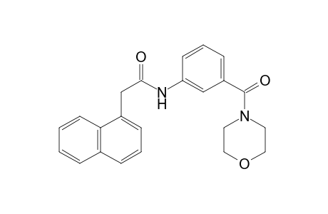 Acetamide, N-[3-(morpholine-4-carbonyl)phenyl]-2-naphthalen-1-yl-