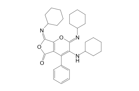 3-(Cyclohexylamino)-2,7-bis(cyclohexylimino)-4-phenyl-5H-furo[3,4-b]pyran-5-one