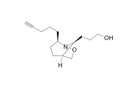 (2R(*),5S(*),8S(*))-8-(3-Hydroxypropyl)-2-(4-pentynyl)-7-oxa-1-azabicyclo[3.2.1]octane